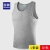 Lomon nam vest cotton mùa hè mỏng bó sát thủy triều slim-fit thể thao hình chữ I cotton đáy quần lót - Áo vest Áo vest