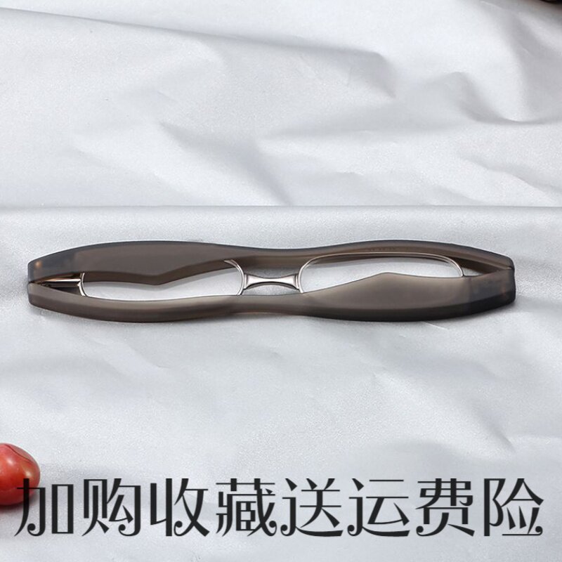 The old light female ultra-light high-definition small Japanese glasses 60-degree swivel folding portable old flower glasses man