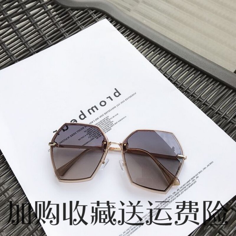 2020 new large frame sunglasses women's glasses s Korean version tide polarized sun anti-UV eyes net red