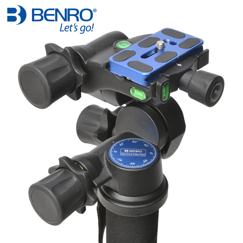 Beno GD3WH three-dimensional gear gimbal magnesium alloy monocular photography tripod panoramic shooting gimbal