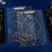 () a4 laser bronzing acrylic folder paper clip paper clip writing board exam cushion plate upright writing