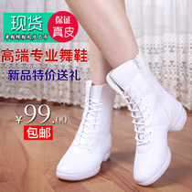 Rhinoceros sailor dance shoes womens real leather dance shoes soft-soled square dance boots womens shoes four seasons dance boots dance shoes boots