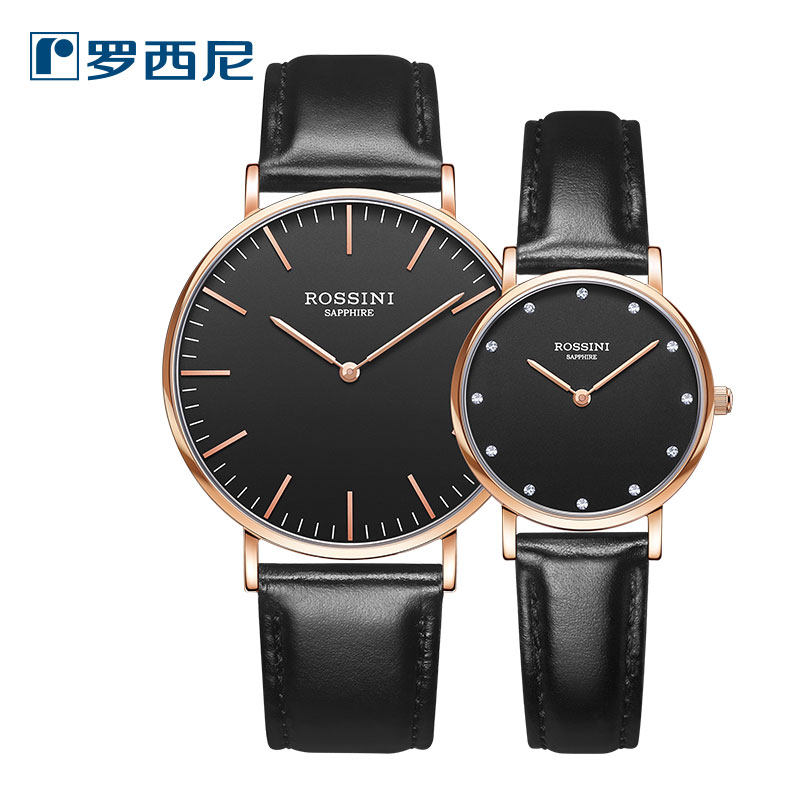 Rossini watch female simple quartz watch male trend fashion ultra-thin couple watch male watch female watch DW517769