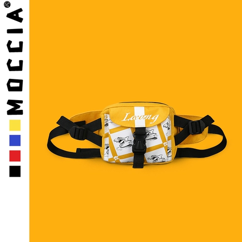 墨西卡 Акула, поясная сумка, нагрудная сумка, модная сумка через плечо для влюбленных, граффити