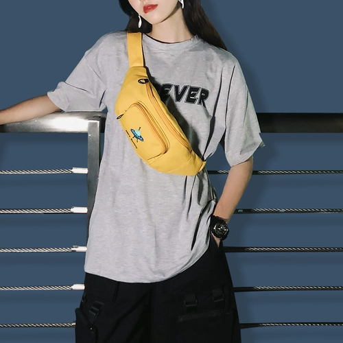 Поясная сумка для влюбленных, модная трендовая милая универсальная нагрудная сумка, брендовая сумка через плечо, с вышивкой