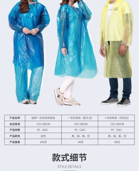 Áo mưa poncho trong suốt quần mưa đặt tách loại dành cho người lớn đi bộ ngoài trời áo mưa xe máy