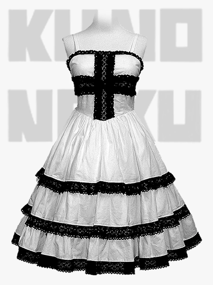 Настоящий дизайнерский кружевной slip dress, панк-стиль, Лоли́та стиль
