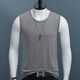 Modal round neck sleeveless vest ຜູ້ຊາຍໄວຫນຸ່ມ bottoming vest summer sweatshirt ກິລາບາງໆບາງໆ