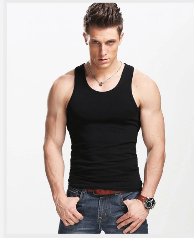 Áo thun cotton thể thao nam mùa hè thoáng khí co giãn đáy quần thể hình thủy triều Slim vest áo sơ mi cỡ lớn khoác vest nữ