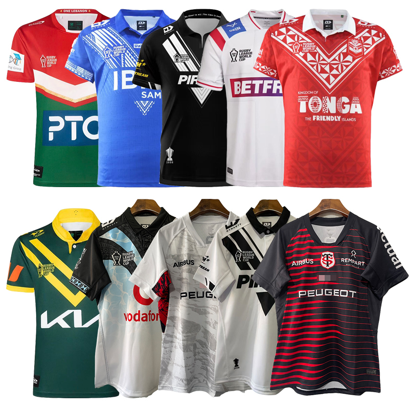 26 World Cup Samoa Tonga Australia England New Zealand Fiji Short-Sleeved Rugby Jersey Rugby 26 World Cup Samoa Tonga Australia England New Zealand Fiji Short-Sleeved Rugby Jersey Rugby
