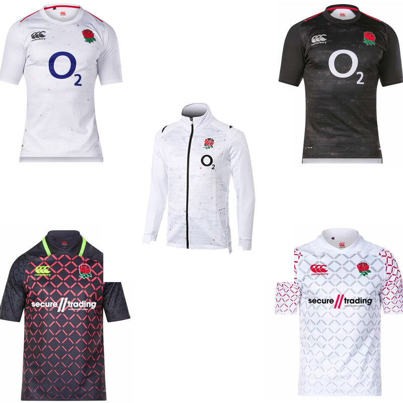 18-19 England jacket main away Olive dress England HOME MENS Rugby jerseys
