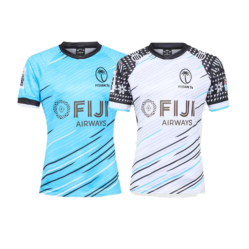 Fiji Airways Fijian 7s ラグビー ノースリーブ 2025 fiji 7-a-side home and away irish national team short-sleeved