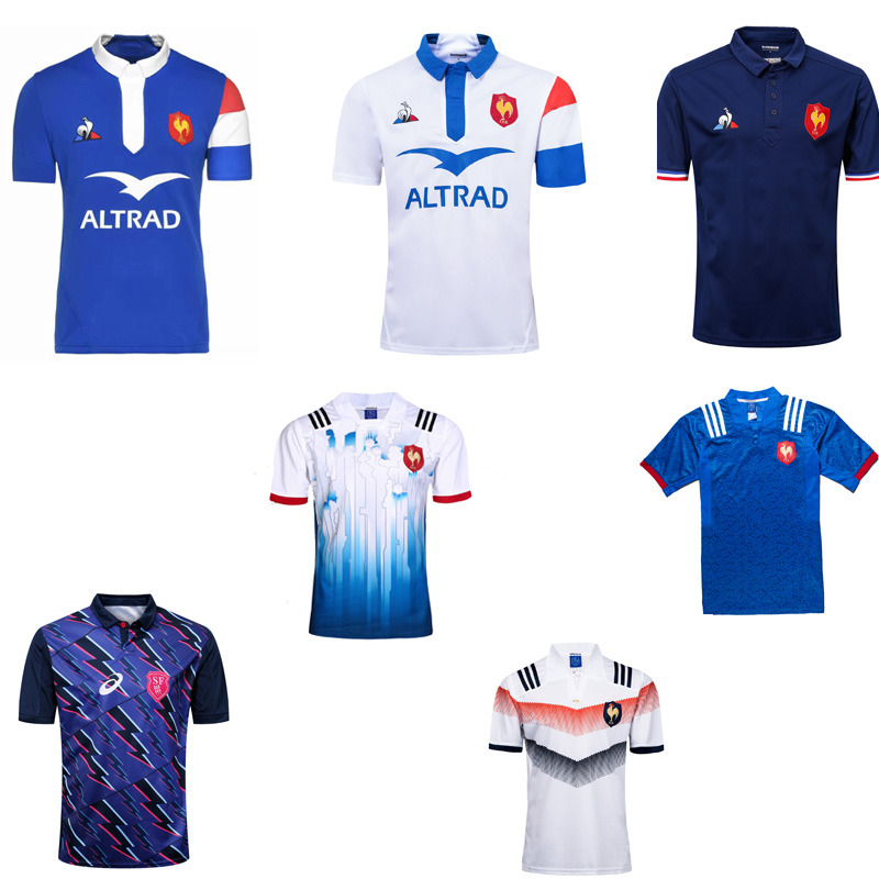 18-19 French chicken polot-shirt rugby sevens French main guest jersey Ferench Football Jerseys