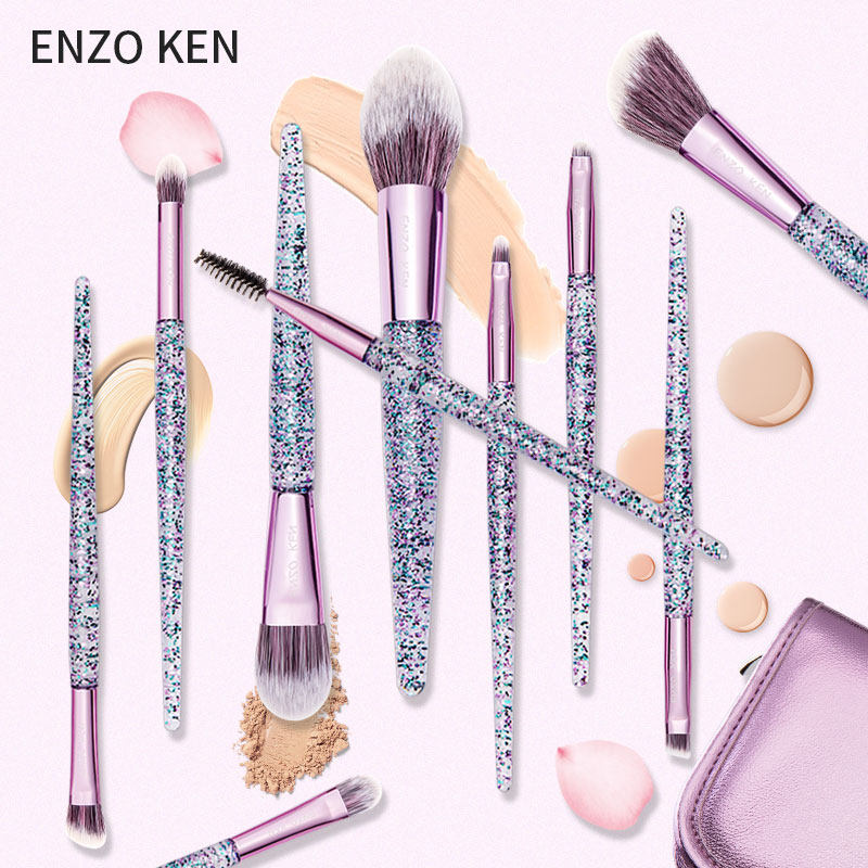 Enzoins Makeup Brush Sets Group Full Set Beginner Brush Nice Eye Shadow Brushed Girl Net Red Cover Brush Ultra Soft