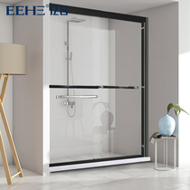 Yihe shower room flagship store overall tempered glass push-pull door bathroom shower room partition bathroom