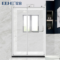 Yihe shower room stainless steel bathroom partition tempered glass door simple toilet shower room bathroom