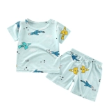 Детские нарукавники, летний комплект подходит для мужчин и женщин для девочек, пижама, детская одежда