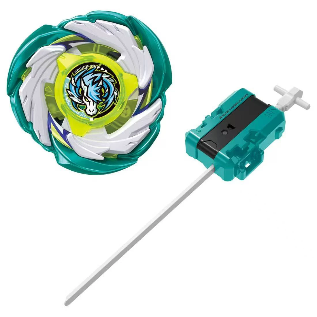 Юла Takara Tomy Beyblade CX-07 Pegasus Blast — стартёр, зелёная, с запускателем