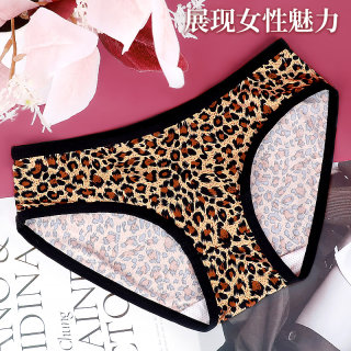 Leopard Print Sexy Panties for Women 2026 Ice Silk Internet Celebrity Hot Style High-Value Plus Size Fat mm Low-Waist Comfortable Breathable Shorts
