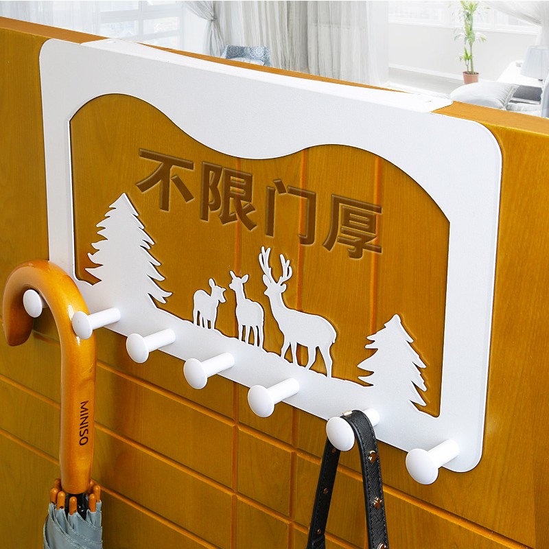 Easy-time door rear hanger free of nail wall-hanging door hanging clothes hanger No marks powerful adhesive glued hook door back style hanging clothes hook