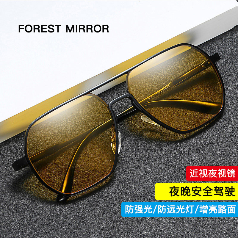 At night, drive nearsighted night vision glasses male and female light-enhanced anti-distance light can be matched with several polarized nighttime special