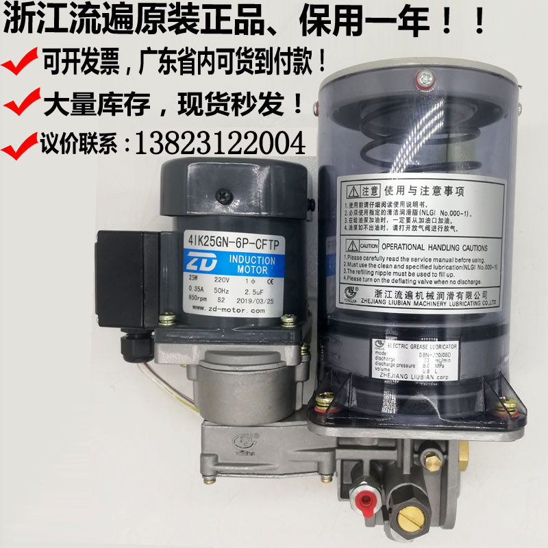 Zhejiang Ruin Lubrication Pump DBN-J20 08D 15E 15D3 Punch Electric Butter Pump DBS