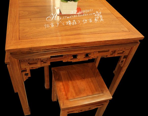 Dongyang rosewood Ming và Qing cổ gỗ rắn gỗ gụ đồ nội thất bàn trà bàn ăn bộ năm mảnh - Bộ đồ nội thất mẫu bàn ghế phòng khách hiện đại