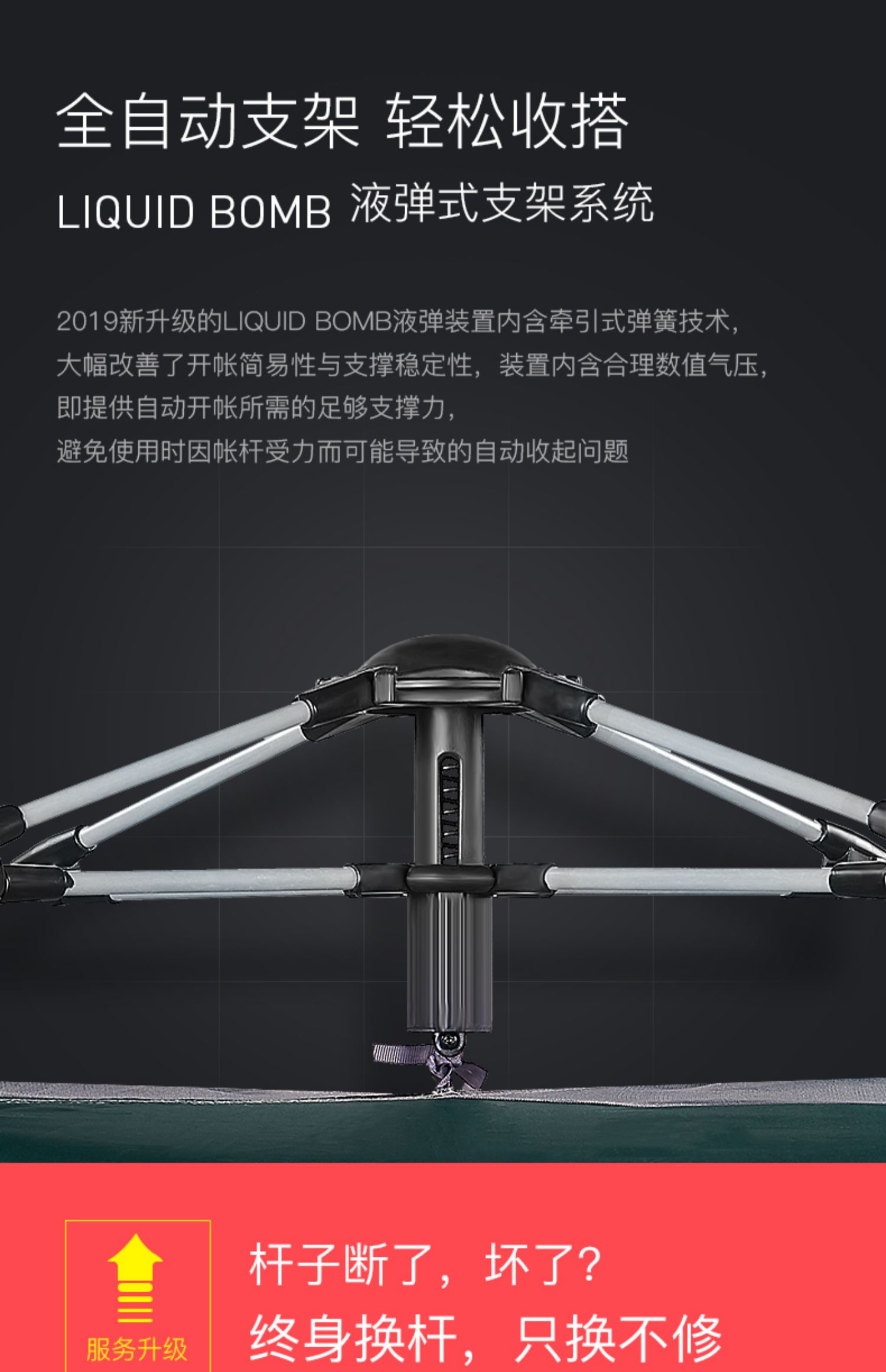 Lều thám hiểm cắm trại dày tự động cắm trại chống mưa bão 2 lều đơn 3-4 người nhà - Lều / mái hiên / phụ kiện lều cọc dựng lều	