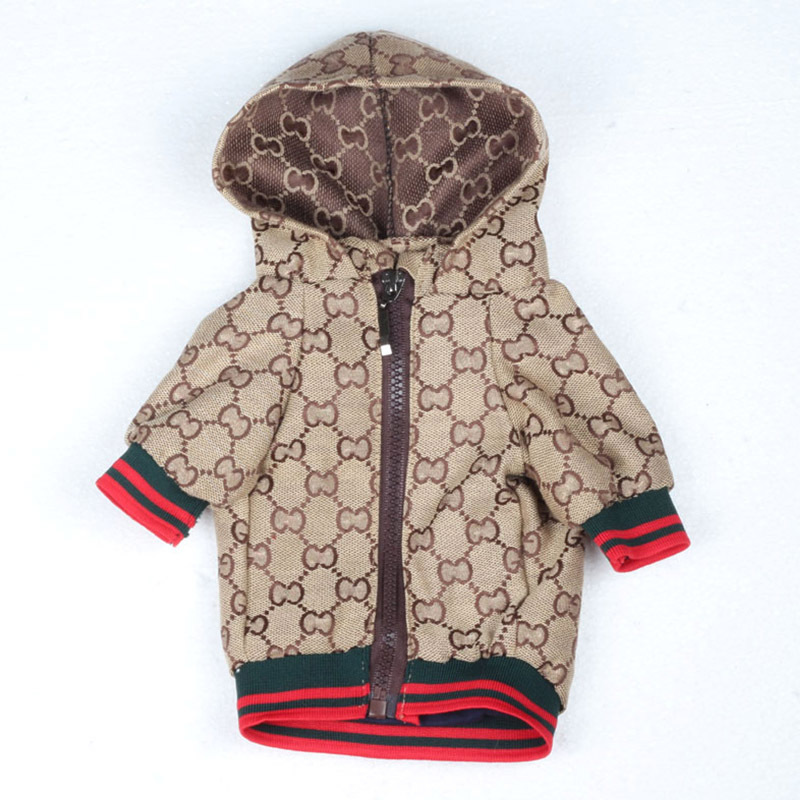 New Pet Dog Clothes Pet Teddy Pomeranian Schnauzer Jacket Zipper Shirt Four Seasons Double Layer Dog Clothes