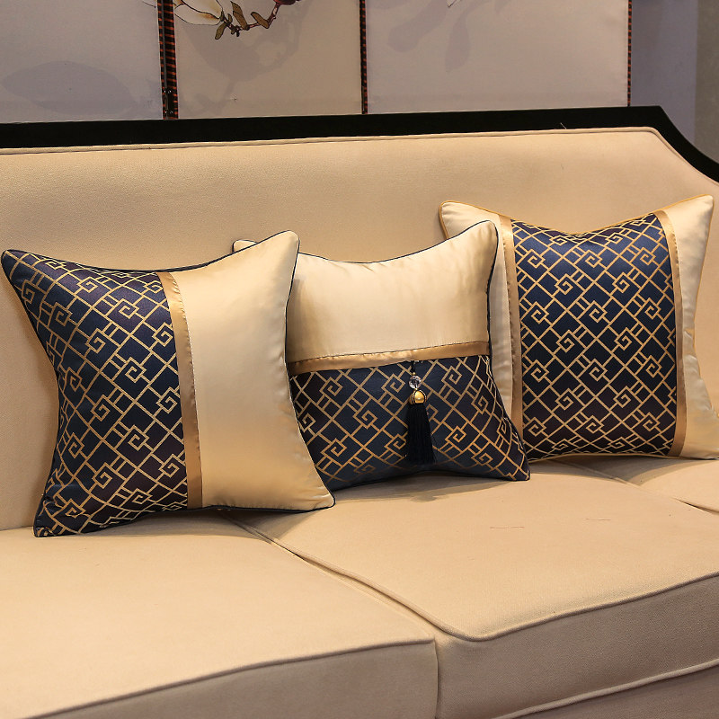 New Chinese pillow sleeper living room sofa bed on the back of the back without core pillow pillow on the Chinese wind cushion