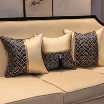 New Chinese hug pillow cover Living room sofa bed head backrest without core waist pillow large number leaning on the pillow head China wind back cushion cover