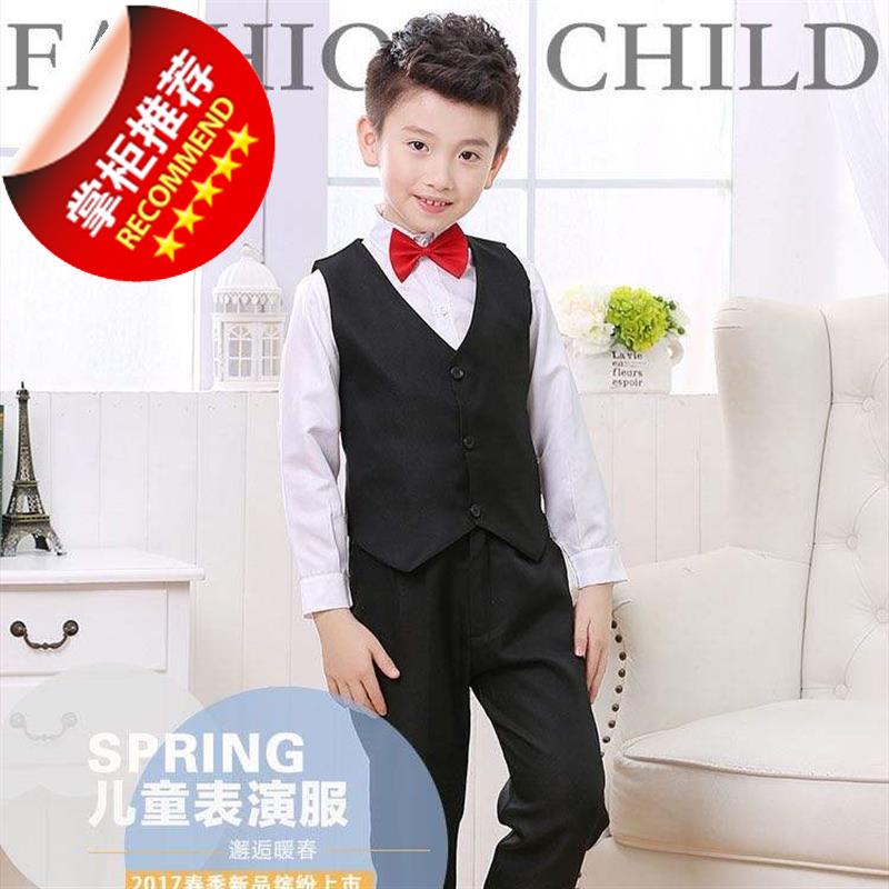 Trẻ em ăn mặc trẻ em trai và childrens chàng trai nhỏ phù hợp với ăn mặc bộ đẹp trai British đàn piano zh váy hoa trẻ Xiaoxi.