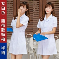 Женское белое (короткое платье -платье) модель талии