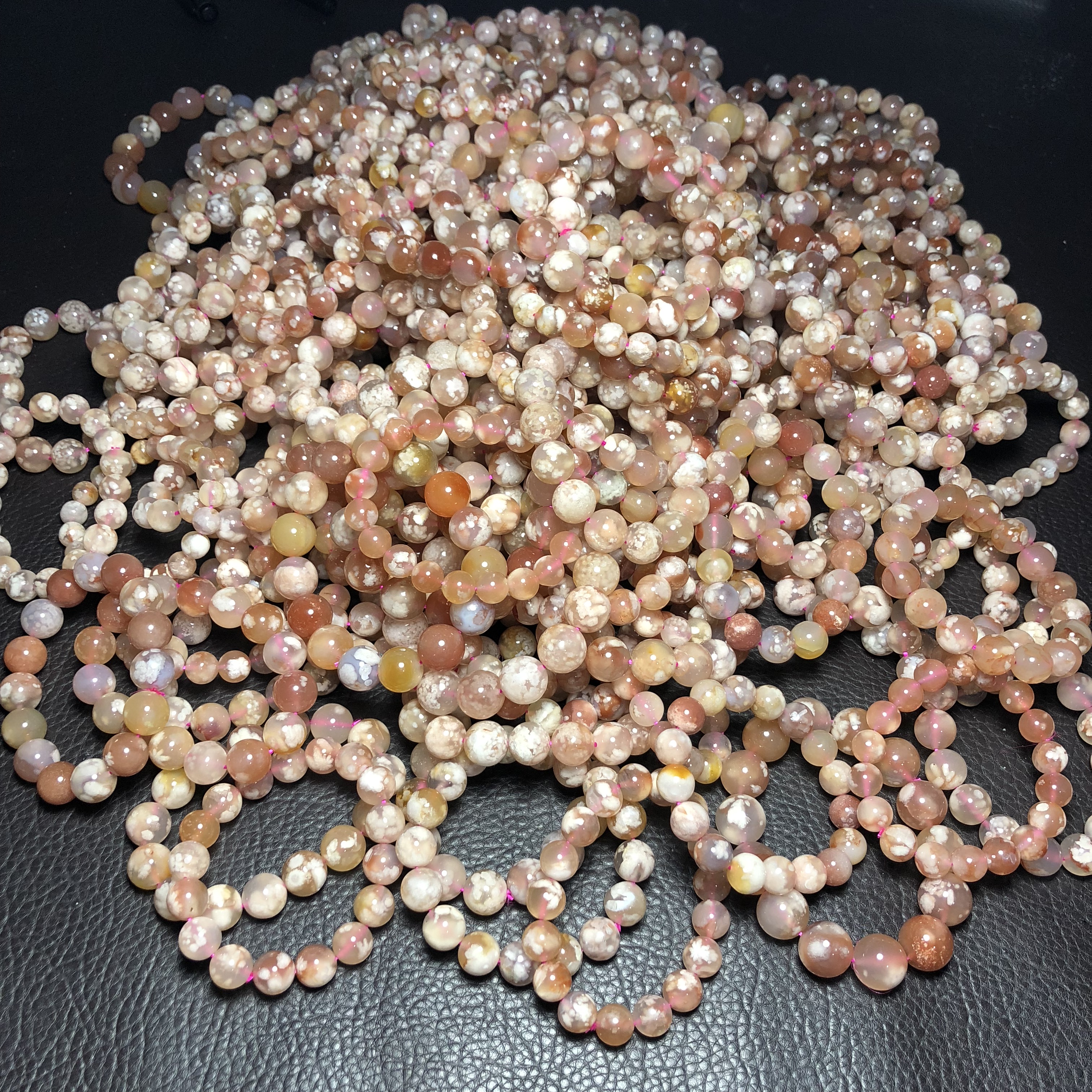 [Shui Ge Jewelry] Vòng tay pha lê Agate Cherry tự nhiên Vòng cổ Tourmaline Vòng Nam mã não đỏ vòng tay đẹp