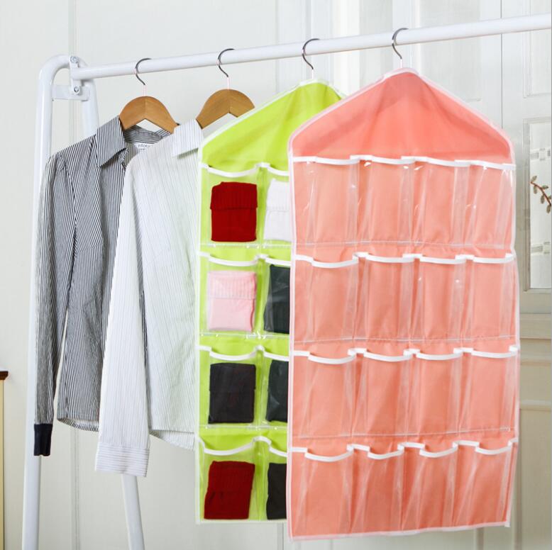 Manufacturer Cashier Bag Wardrobe 16 G Hanging Bag Closet Containing Door Rear Underwear Socks Containing Hanging Bag Wall Hanging