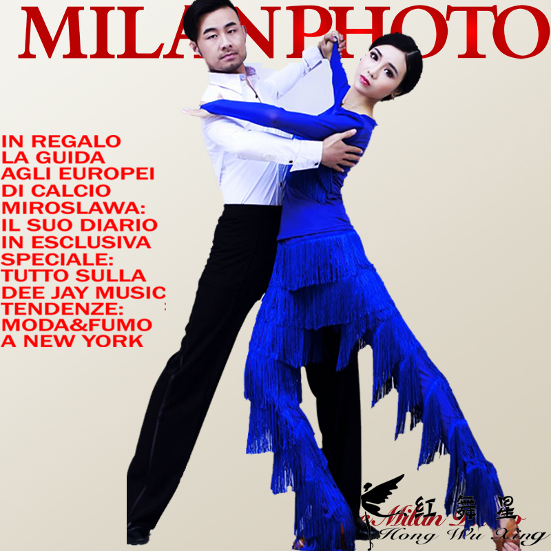 Peng Yue's new Latin dance pants square suit upscale Morden women's practice encryption stream Su Under-dress Adult autumn and winter booking