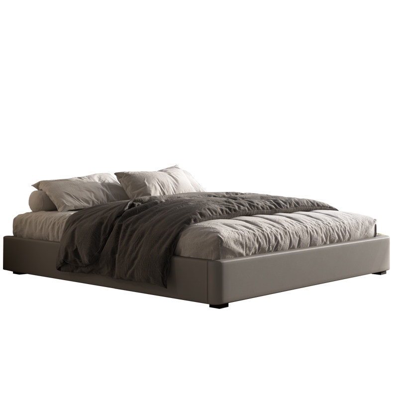Кровать Erishe 823#YC размер 180x200 светло-серая