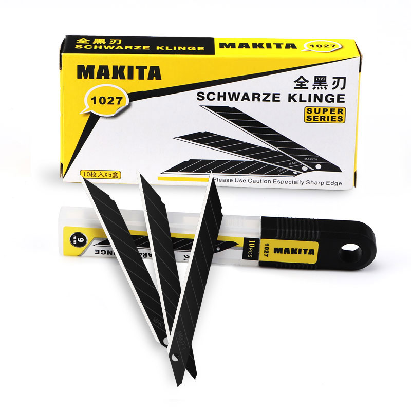 Woodpecker export black blade art blade Makita-1027 small 9mm30 degree wallpaper film carving