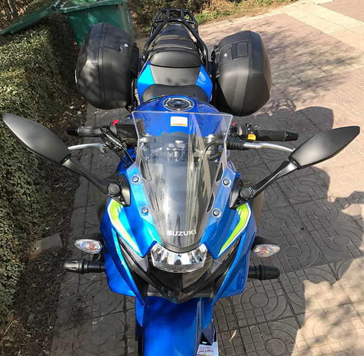 Áp dụng cho Suzuki GSX250R hộp bên Xia De 36 lít hộp phía sau hộp phía sau kệ phía sau phát hành nhanh chóng mũ bảo hiểm chống nước bên hộp - Xe gắn máy phía sau hộp thùng đựng đồ xe máy exciter 150