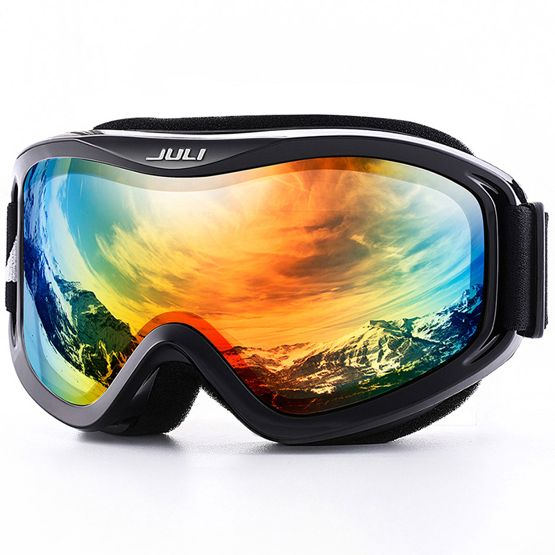 MAXJULI Classic Ski Double Anti-Fog Men's and Women's Adults Large Bezel Large Spherical Coca-Card Myopia Goggles