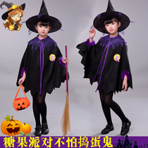Halloween Childrens Costume Witch Cloak Boys Girls Coats Kindergarten Vampire Masquerade
