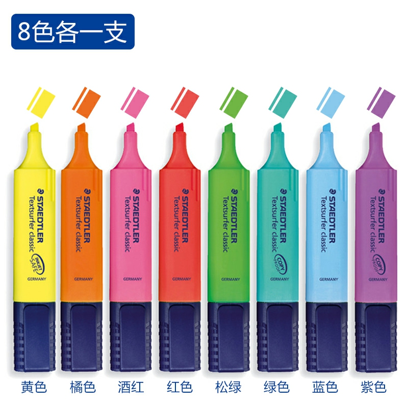 STAEDTLER 364 inkjet documents can be marked with a quick-drying highlighter marker pen