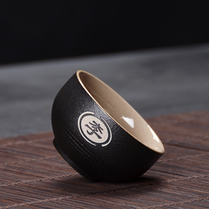 Tea cup, kung fu tea cup, tea bowl, ceramic small tea cup, owner cup, zodiac sign, private custom surname, carved word