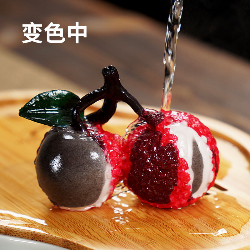 Tea pet hem Flushing Discoloration Lychee Tea Tea Darling Tea Table Boutique Mini breeds Tea Tea House Creative Small Pendulum of Tea Words