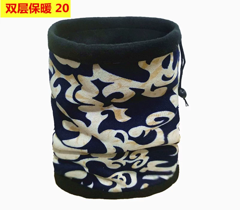 Cổ áo ấm ngoài trời Yếm lông cừu mùa đông Mũ trùm đầu đi xe đạp Đàn ông và phụ nữ khăn quàng cổ mặt nạ gió