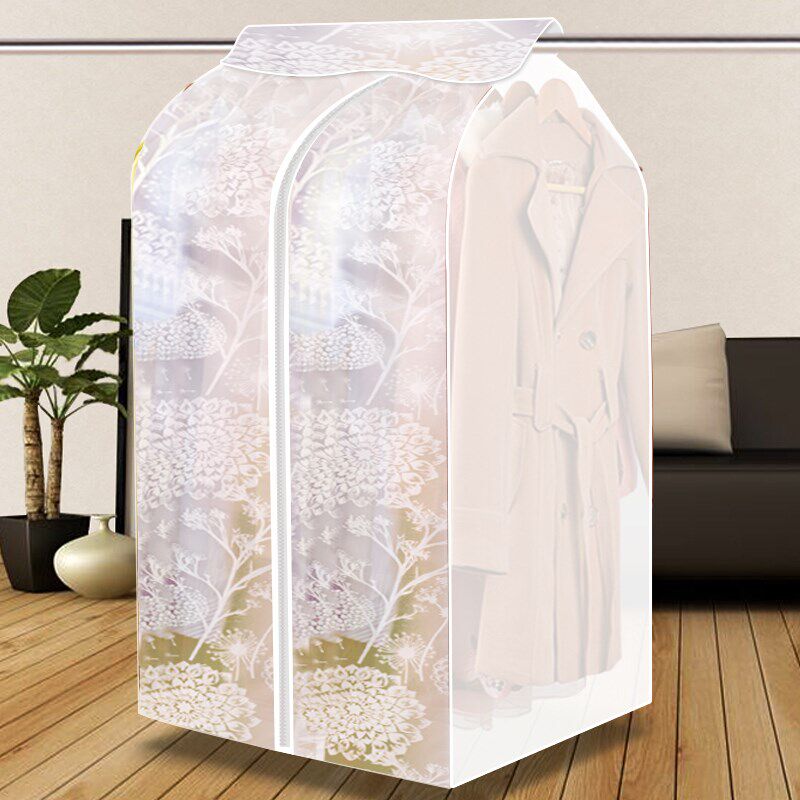 Micelon clothes dust cover widening oxford cloth clothing western clothing cover plastic dust-proof hanging clothes bag PEVA bushel