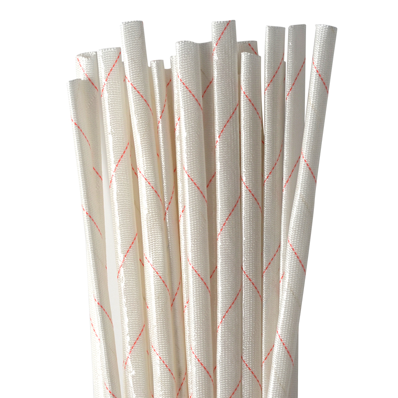 Yellow RaTube Insulated Sleeve Thickened Electrician Wire Hoses Wire Pipe Flame Retardant Tube Glass Fiber High Temperature Yellow Wax Pipe