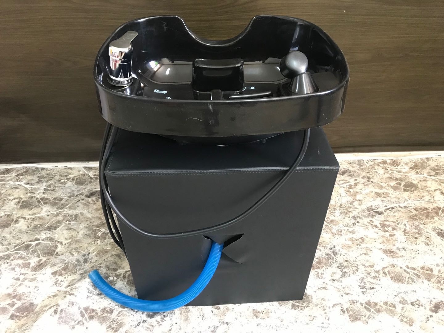 Head washing cylinder sitting type washing head bed hair salon hairdrester Shop Ceramics Plastic Wash Head Trough Bed Standing Base Head Therapy Column