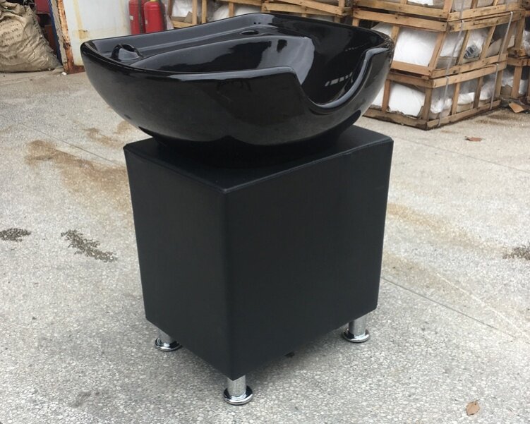 Sitting-style shampoon bed hair salon hairdresery Ceramics Plastic Wash Head Basin Bed Flush Pool Beauty Salon EASY Upright Post 
