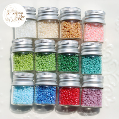 taobao agent Spot Japan imported HOTO Dongbao rice bead 2mm/5g rice bead opaque oil light solid color handmade beaded material